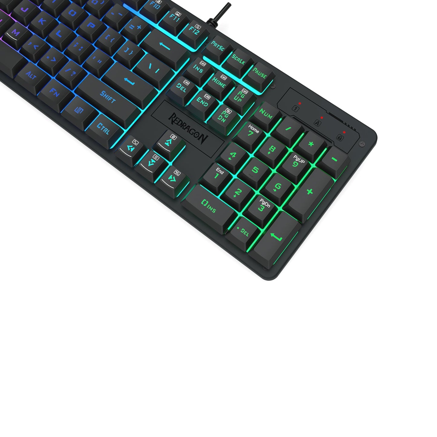 Redragon K521 Upgrade Rainbow LED 104-Key Membrane Gaming Keyboard | dynacor.co.za