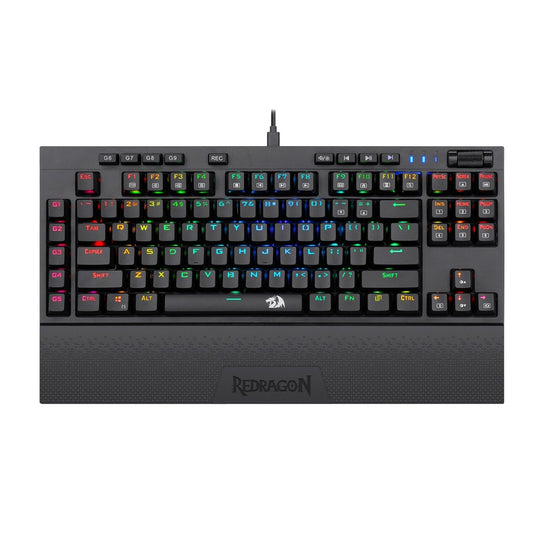 Redragon K588 RGB Pro BROADSWORD TKL Mechanical Wired Gaming Keyboard - Black | dynacor.co.za