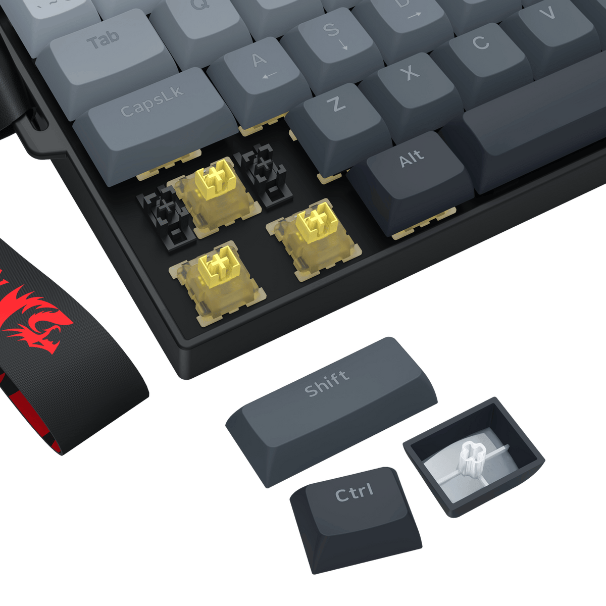 Redragon FIZZ Magnetic+ Wired 60% Gaming Keyboard | dynacor.co.za