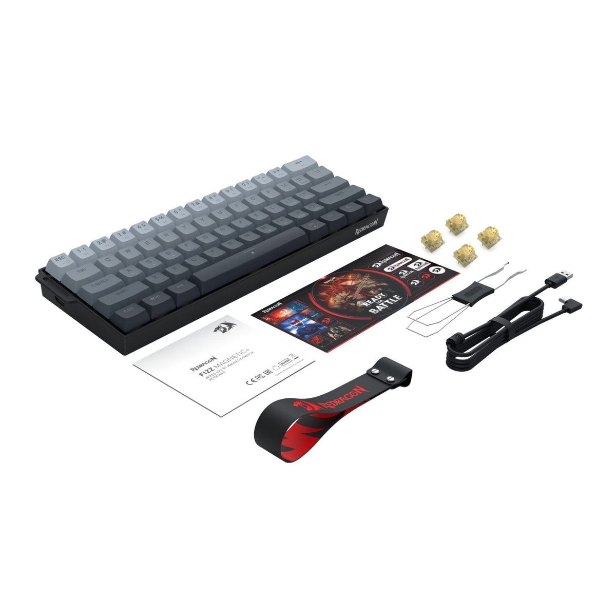Redragon FIZZ Magnetic+ Wired 60% Gaming Keyboard | dynacor.co.za
