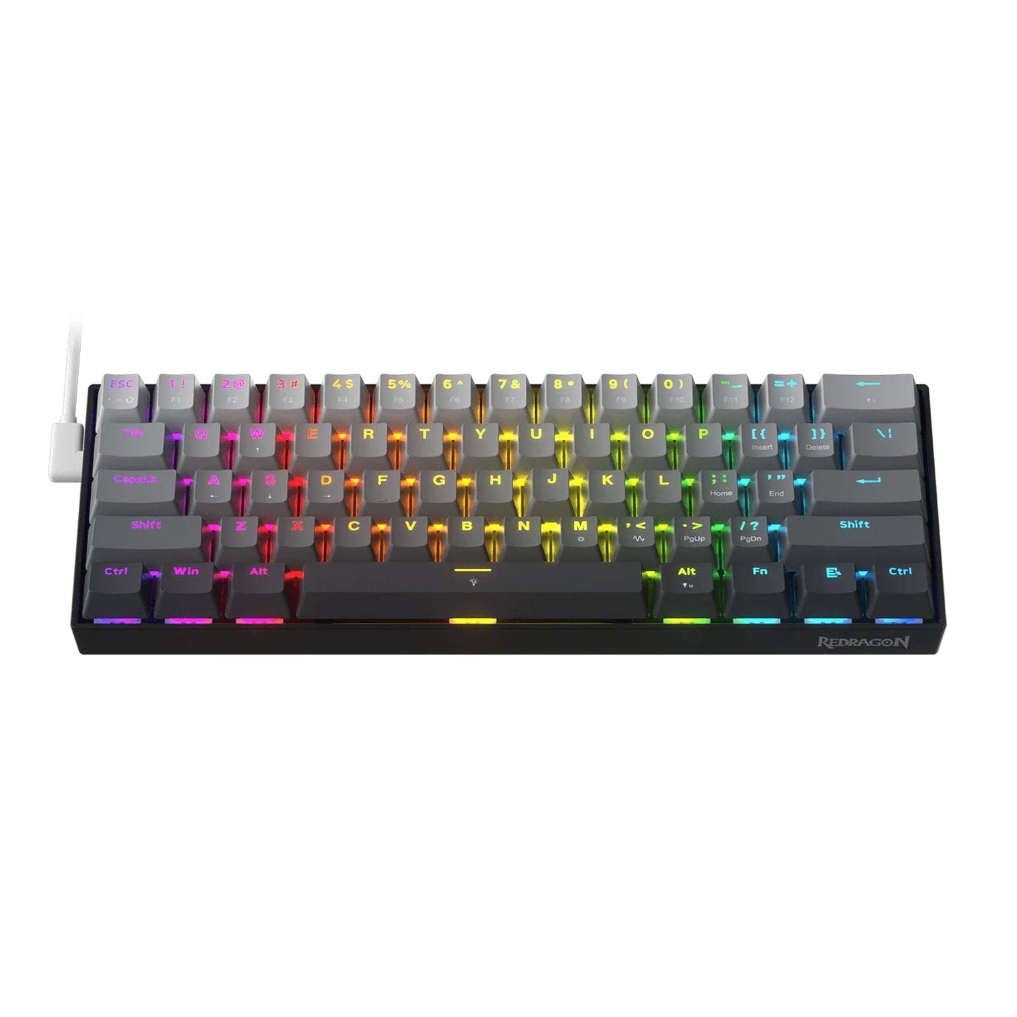 Redragon K617 FIZZ Rapid Trigger 60% Magnet Hall Switch Wired RGB Gaming Keyboard | dynacor.co.za