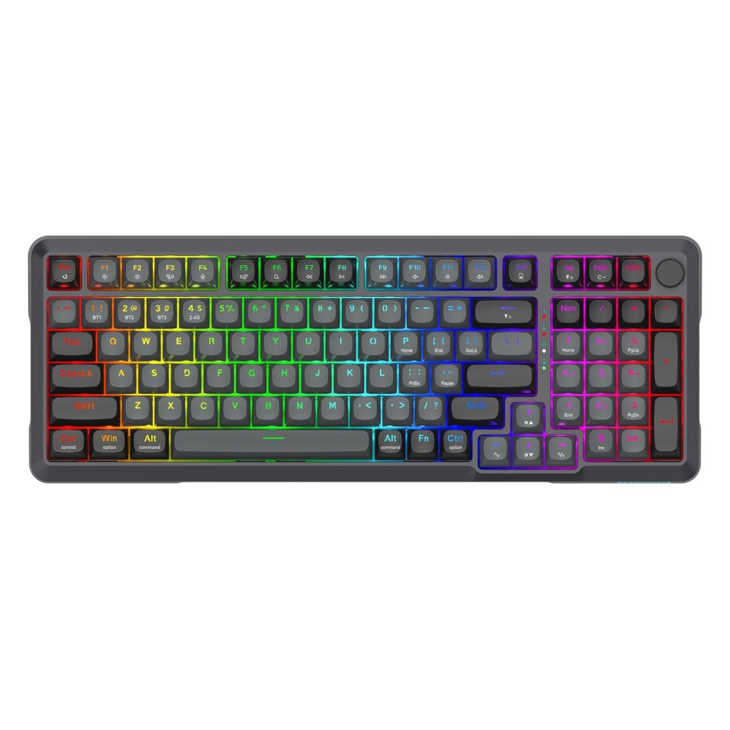 Redragon BREAGI PRO K688 98+1 Gasket Wireless Mechanical Keyboard (Triple Mode, RGB, Hot-Swappable, Cream Linear Switches) | dynacor.co.za