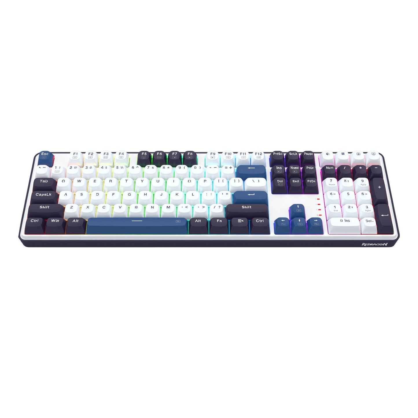 Redragon K689 WYVERN RGB Wired Mechanical Keyboard - White/Black | dynacor.co.za