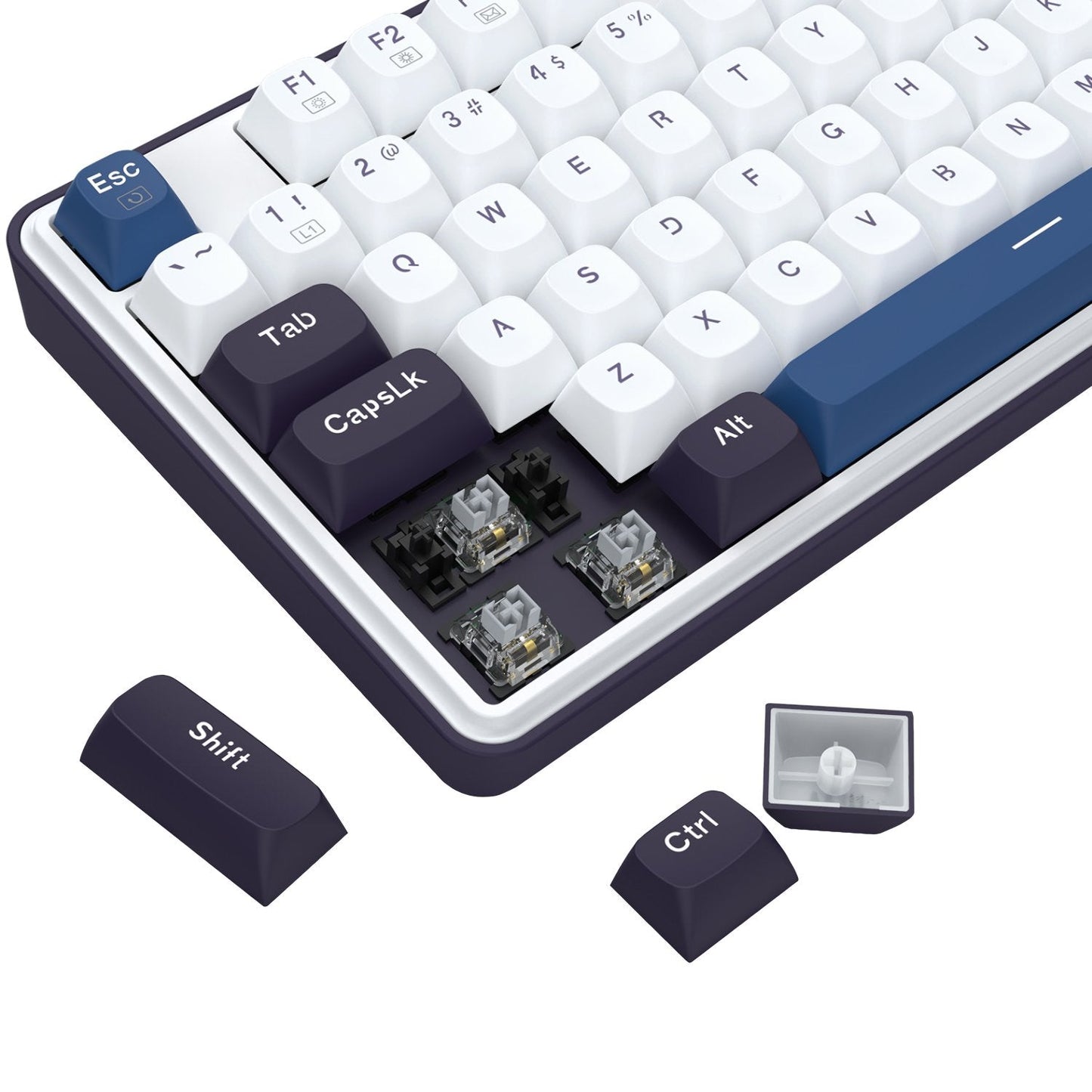 Redragon K689 WYVERN RGB Wired Mechanical Keyboard - White/Black | dynacor.co.za