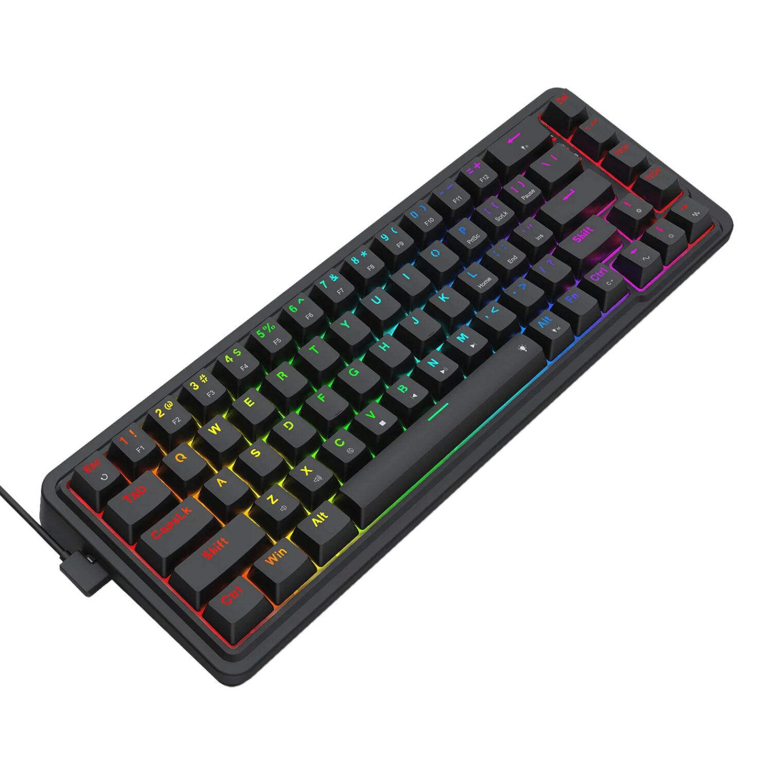 Redragon NOVA K709 65% Wired Gasket RGB Gaming Keyboard - Black | dynacor.co.za
