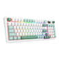Redragon K719WGB GALATIN RGB PRO Full sized Wireless Gaming Keyboard - White | dynacor.co.za
