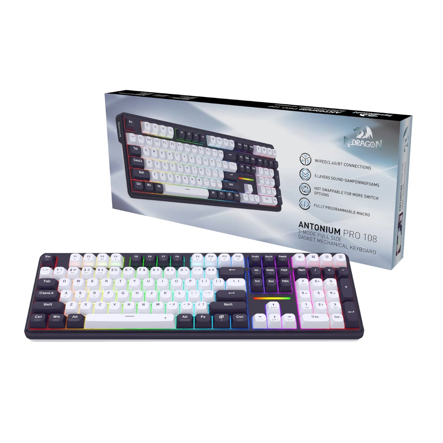 Redragon K745 Pro ANTONIUM Full-size Mechanical Gaming Keyboard | dynacor.co.za