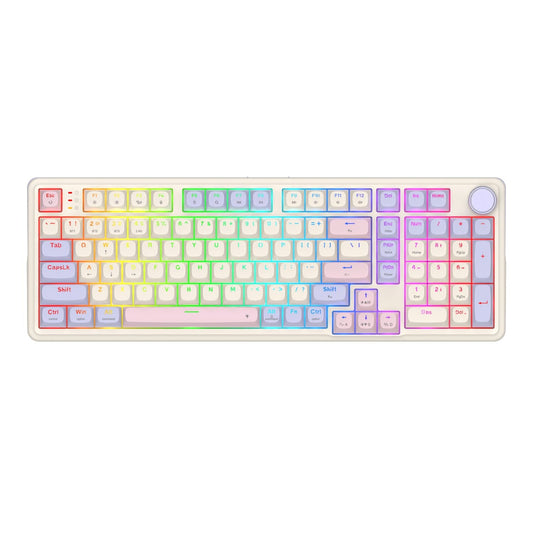 Redragon K768 EISA 100 RGB Wireless Gaming Keyboard - Lilac | dynacor.co.za