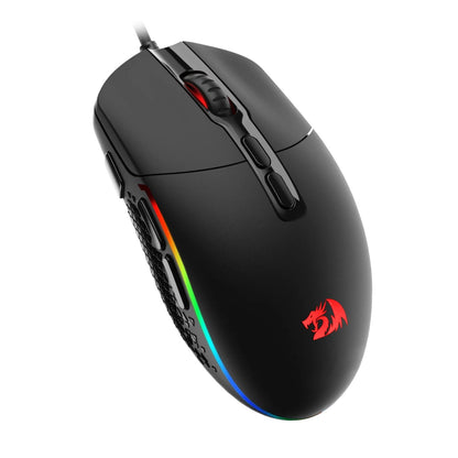 Redragon M719 INVADER RGB 10000 DPI Wired Optical Gaming Mouse - Black | dynacor.co.za