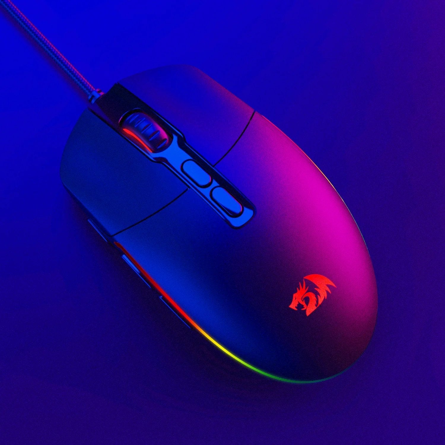 Redragon M719 INVADER RGB 10000 DPI Wired Optical Gaming Mouse - Black | dynacor.co.za