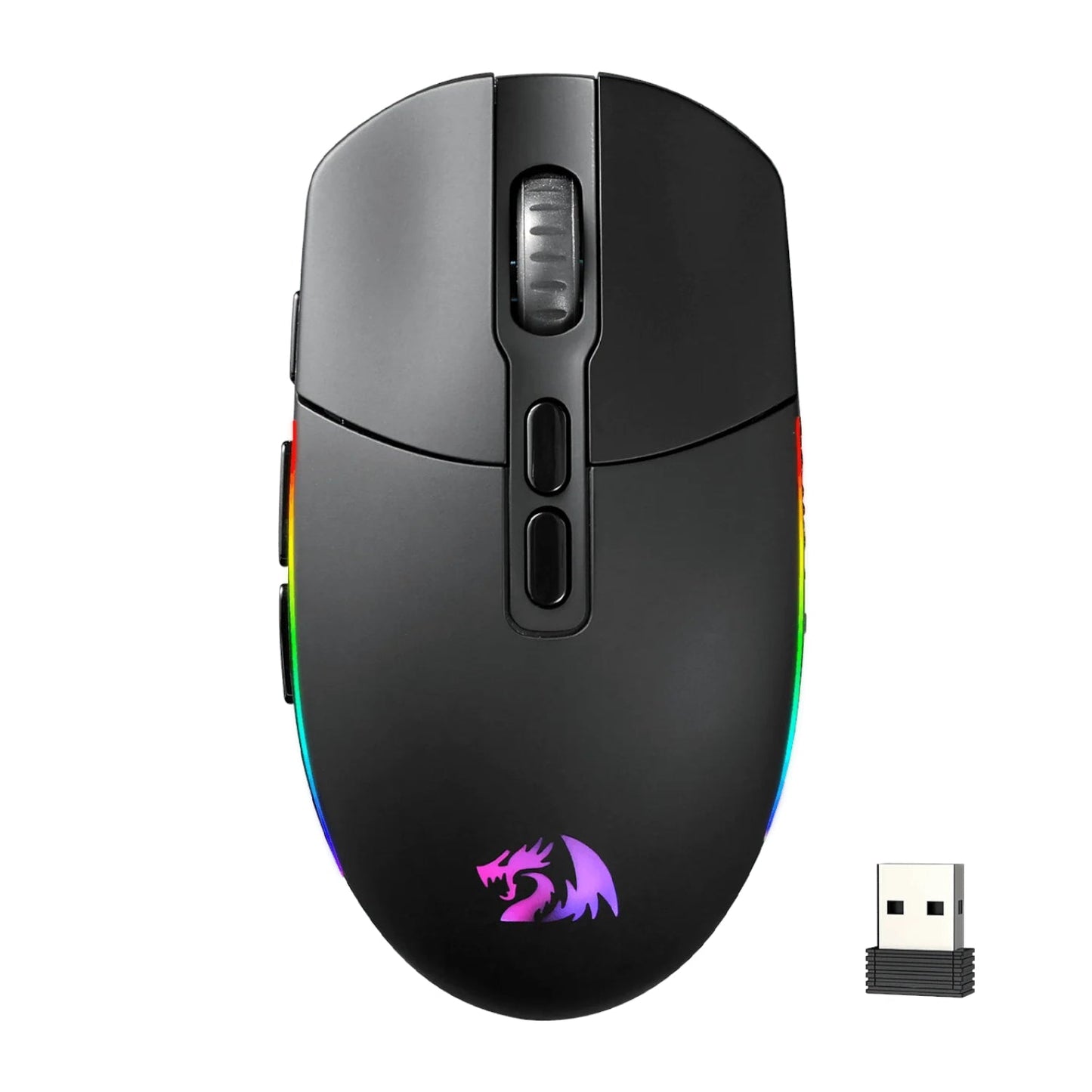 Redragon M719 Pro INVADER 10000DPI 2.4GHz Wireless Gaming Mouse - Black | dynacor.co.za