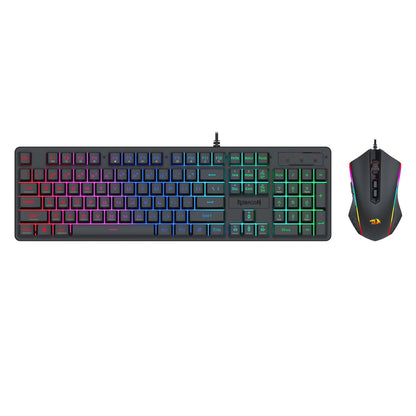 Redragon S107 RGB Gaming Essentials Wired Gaming Keyboard and Mouse Bundle | dynacor.co.za