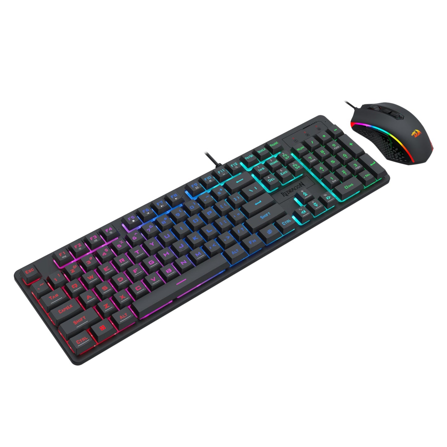 Redragon S107 RGB Gaming Essentials Wired Gaming Keyboard and Mouse Bundle | dynacor.co.za