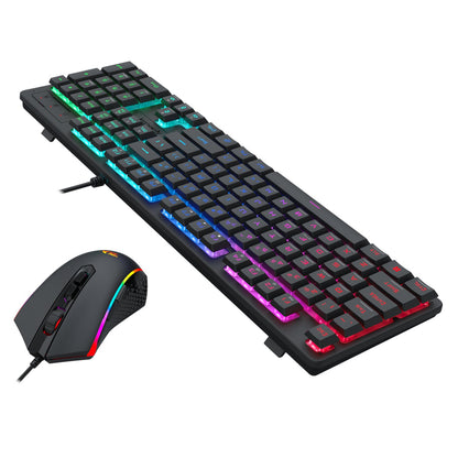 Redragon S107 RGB Gaming Essentials Wired Gaming Keyboard and Mouse Bundle | dynacor.co.za