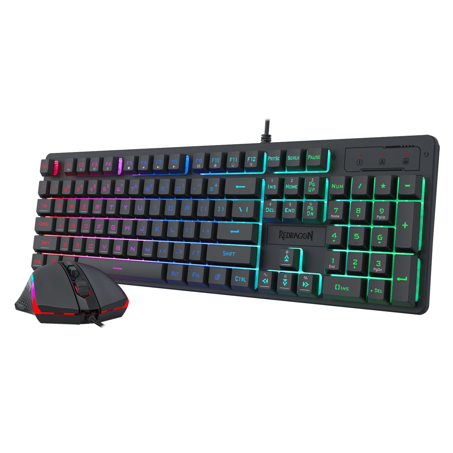 Redragon S107 RGB Gaming Essentials Wired Gaming Keyboard and Mouse Bundle | dynacor.co.za