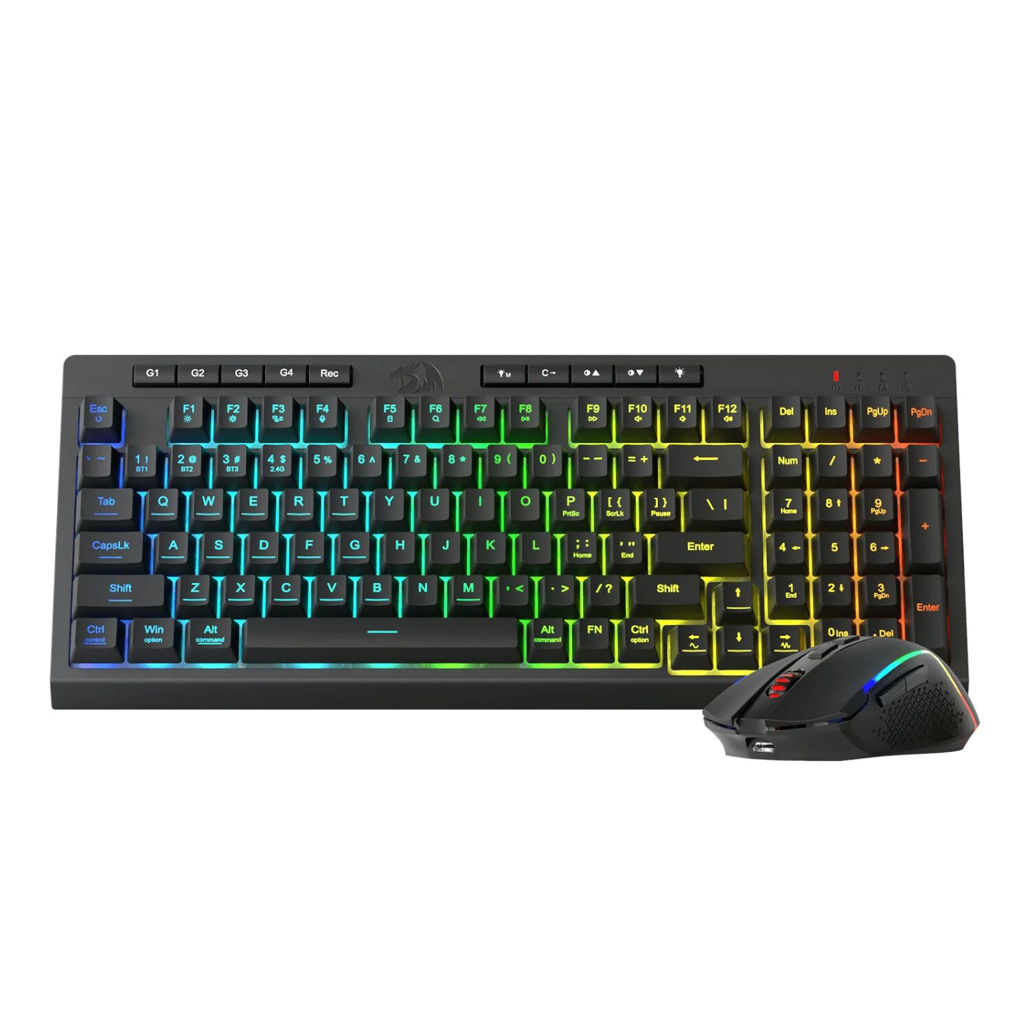 Redragon RYLO PRO S142 Tri-Mode RGB Gaming Keyboard and Mouse Combo | dynacor.co.za