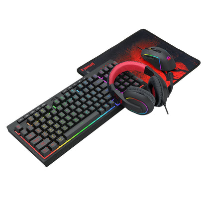 Redragon 4-in-1 Keyboard | Mouse | Mousepad | RGB Headset Gaming Combo | dynacor.co.za