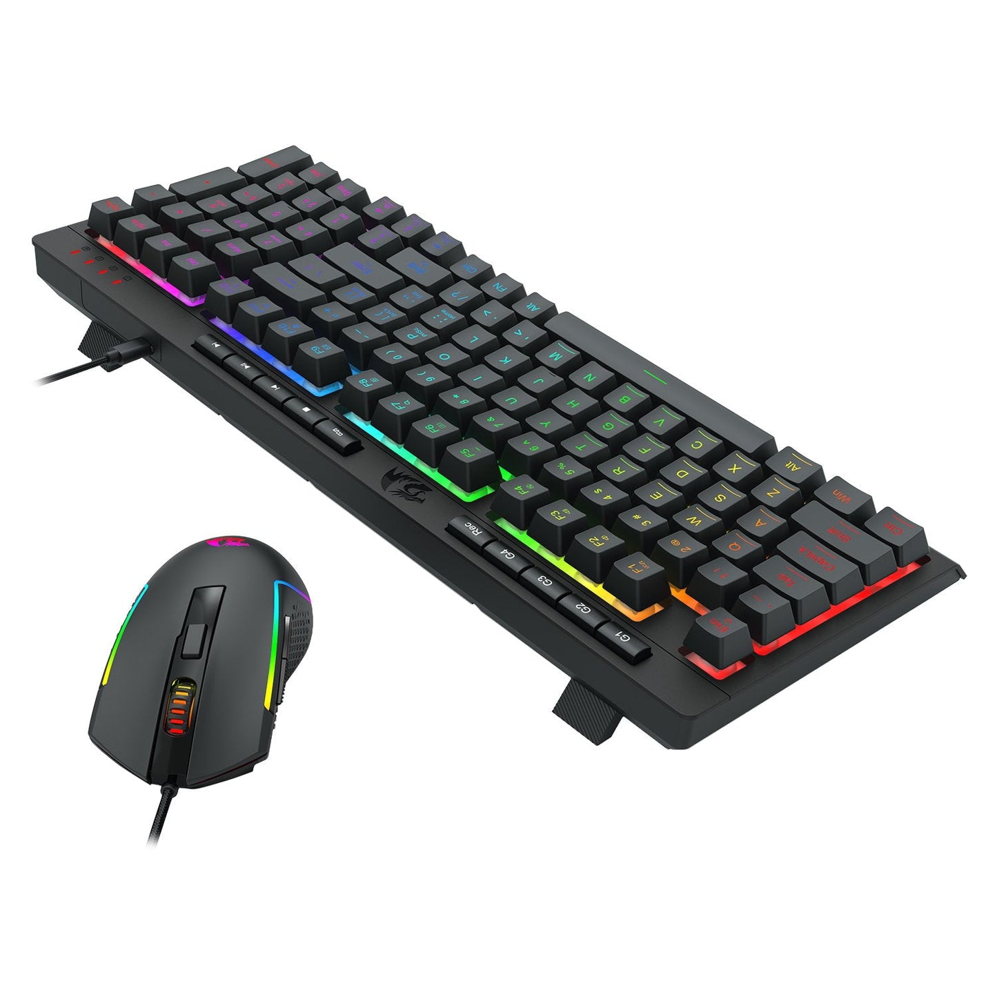 Redragon 4-in-1 Keyboard | Mouse | Mousepad | RGB Headset Gaming Combo | dynacor.co.za