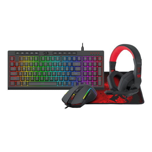 Redragon 4-in-1 Keyboard | Mouse | Mousepad | Headset Gaming Combo | dynacor.co.za