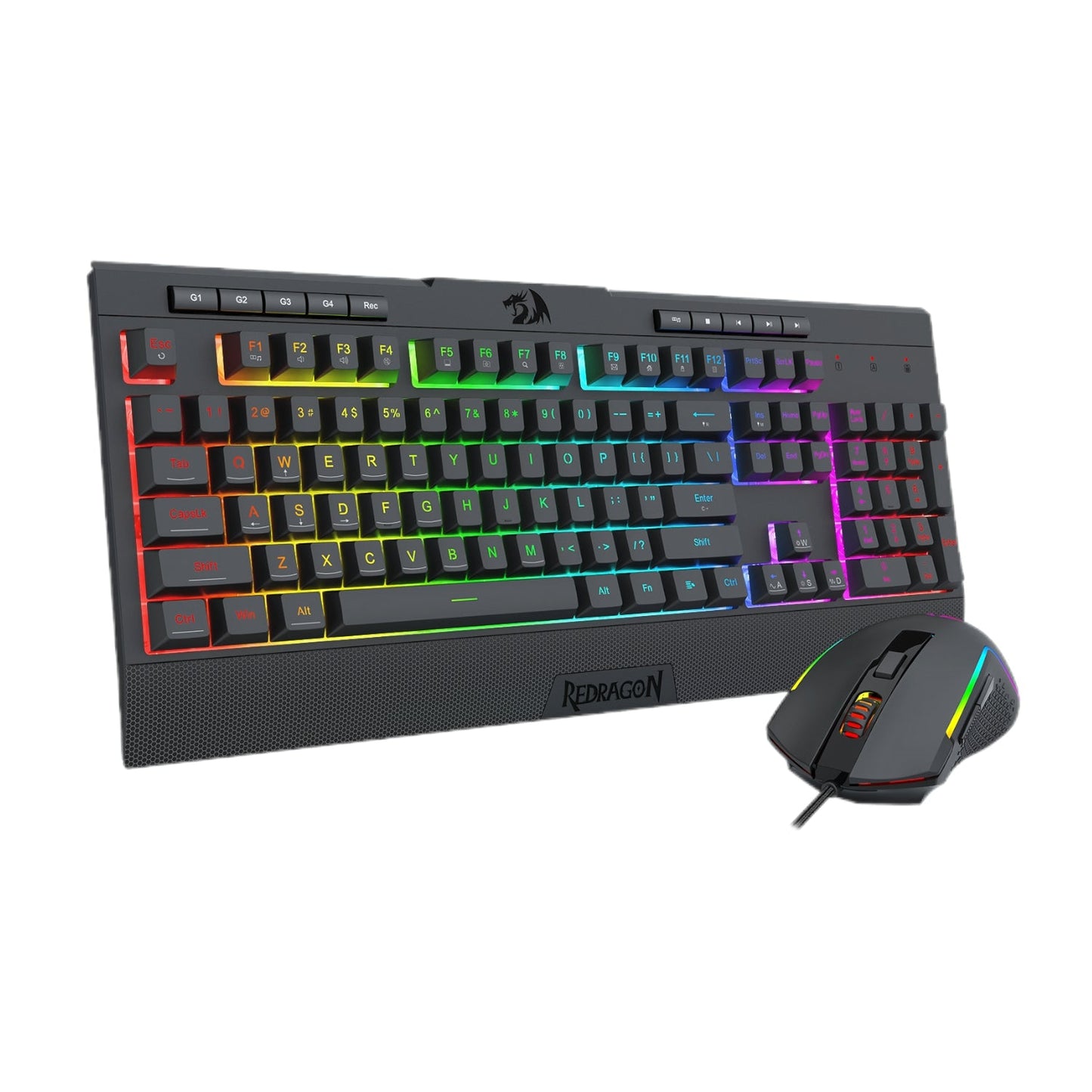 Redragon S136 Gaming Keyboard and Mouse Combo-Black | dynacor.co.za