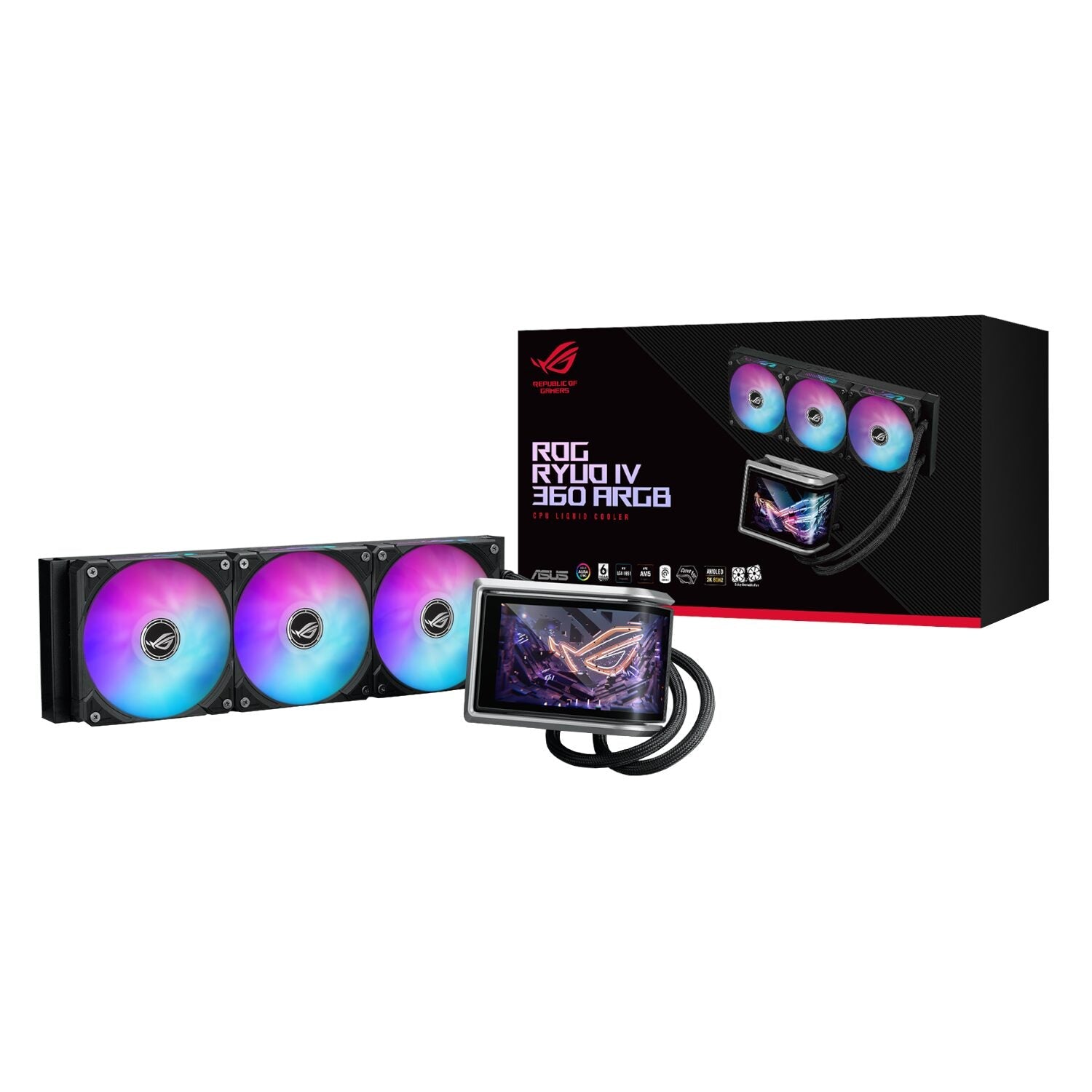 ASUS ROG RYUO IV 360 ARGB Liquid CPU Cooler | dynacor.co.za