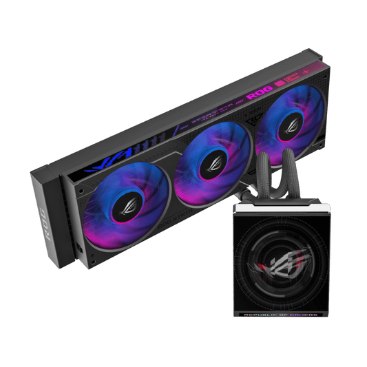 ASUS ROG Strix SLC IV 360 ARGB LCD Liquid CPU Cooler - Black | dynacor.co.za