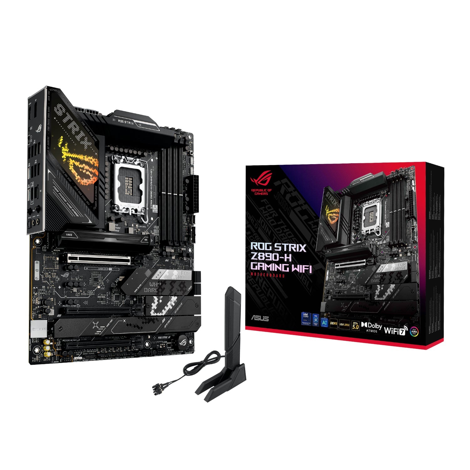 Asus ROG Strix Z890-H GAMING WIFI Intel LGA1851 ATX Motherboard | dynacor.co.za
