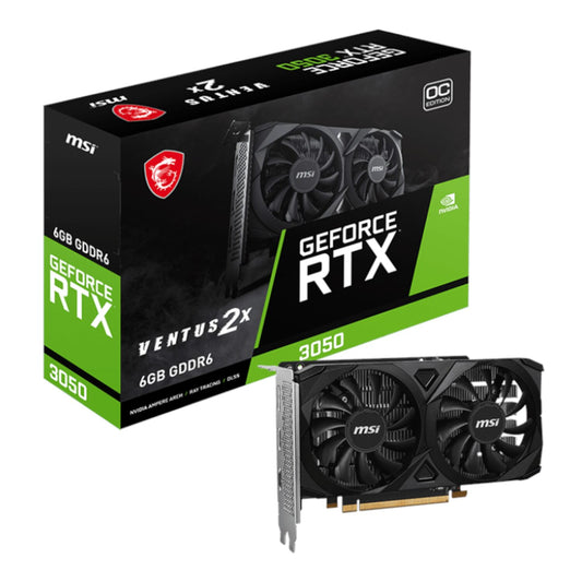 MSI GeForce RTX 3050 VENTUS 2X E 6GB OC Graphics Card | dynacor.co.za
