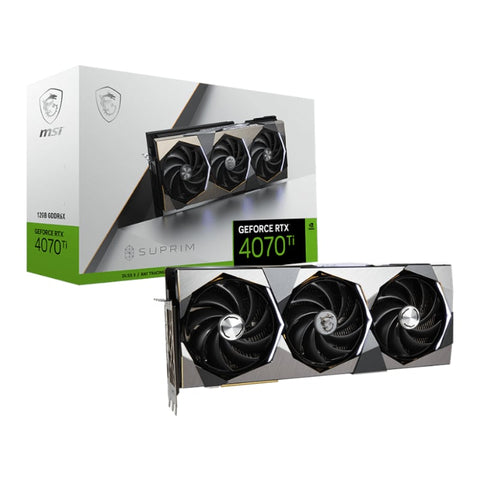 MSI Nvidia GeForce RTX 4070Ti Suprim 12G GDDR6X 256-BIT Graphics Ca | dynacor.co.za