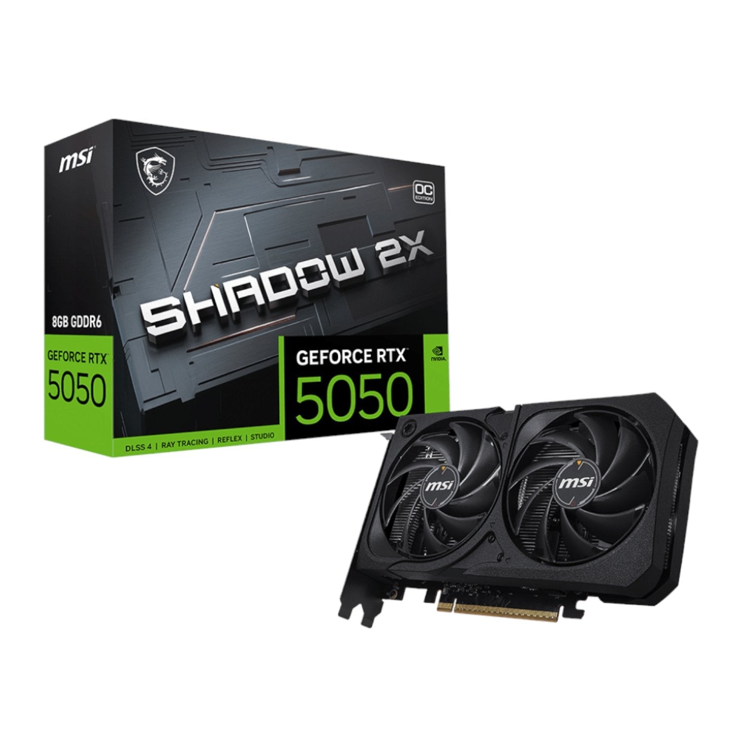 MSI Nvidia GeForce RTX 5050 Shadow 2X OC 8GB Graphics Card | dynacor.co.za