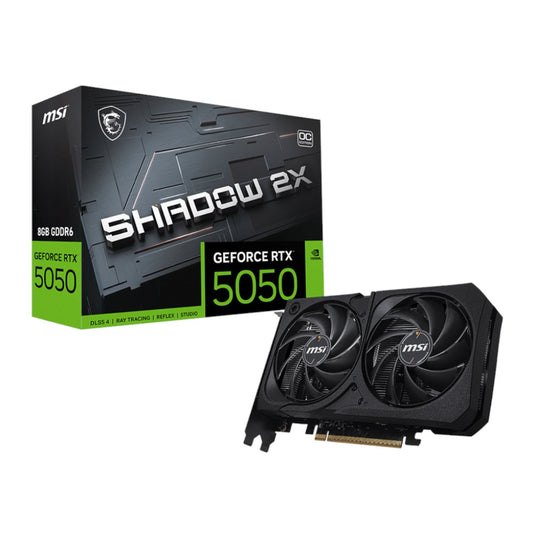 MSI Nvidia GeForce RTX 5050 Shadow 2X OC 8GB Graphics Card | dynacor.co.za