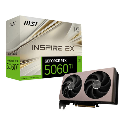 MSI GeForce RTX 5060 Ti 8GB INSPIRE 2X OC Graphics Card | dynacor.co.za