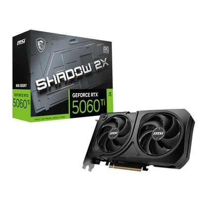 MSI GeForce RTX 5060 Ti SHADOW 2X OC PLUS 128-bit GDDR7 8GB Graphics Card | dynacor.co.za