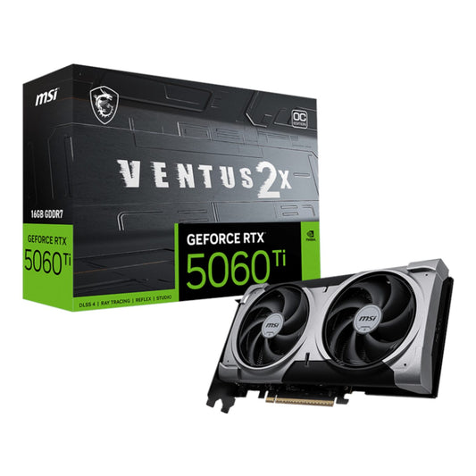 MSI GeForce RTX 5060 Ti VENTUS 2X OC PLUS 16GB GDDR7 Graphics Card | dynacor.co.za