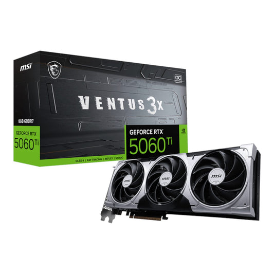 MSI GeForce RTX 5060 Ti VENTUS 3X OC 8GB GDDR7 Graphics Card | dynacor.co.za