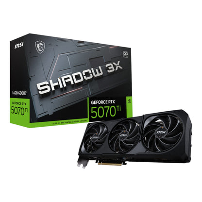 MSI GeForce RTX 5070 Ti 16GB GDDR7 SHADOW 3X OC Graphics Card | dynacor.co.za