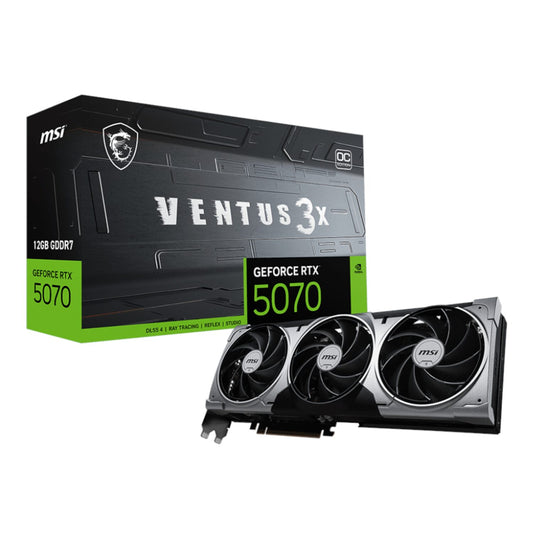 MSI GeForce RTX 5070 12GB VENTUS 3X OC Graphics Card - PCIe 5.0 | dynacor.co.za