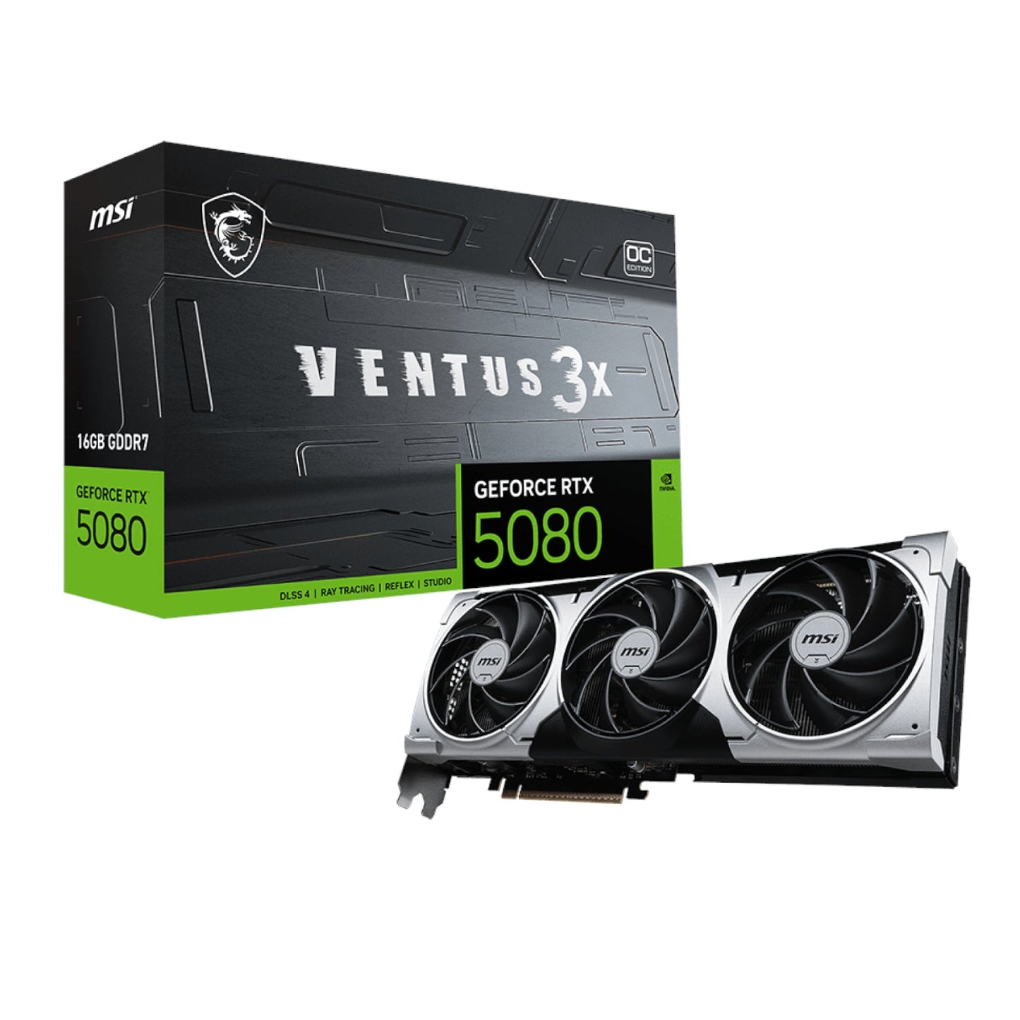 MSI GeForce RTX 5080 16G VENTUS 3X OC PLUS Graphics Card | dynacor.co.za