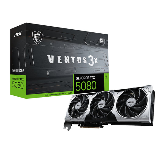 MSI GeForce RTX 5080 16G VENTUS 3X OC PLUS Graphics Card | dynacor.co.za