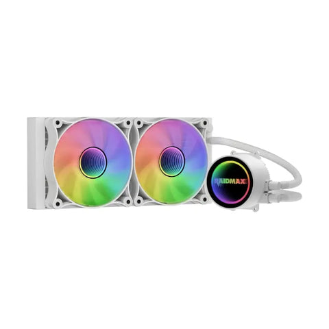 Raidmax Infinita 240mm ARGB Liquid CPU Cooler - White | dynacor.co.za