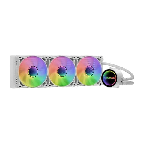 Raidmax Infinita 360mm ARGB Liquid CPU Cooler - White | dynacor.co.za