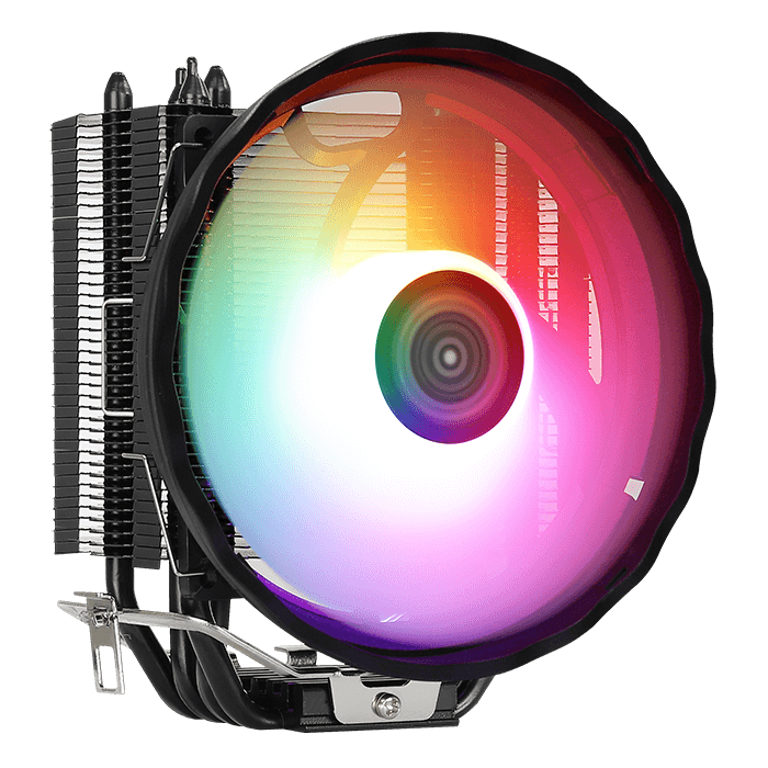 Aerocool Rave 4 ARGB CPU Air Cooler - Aluminum - (TDP) up to 130W - LGA 1700/1200/115X AM4/AM5. | dynacor.co.za