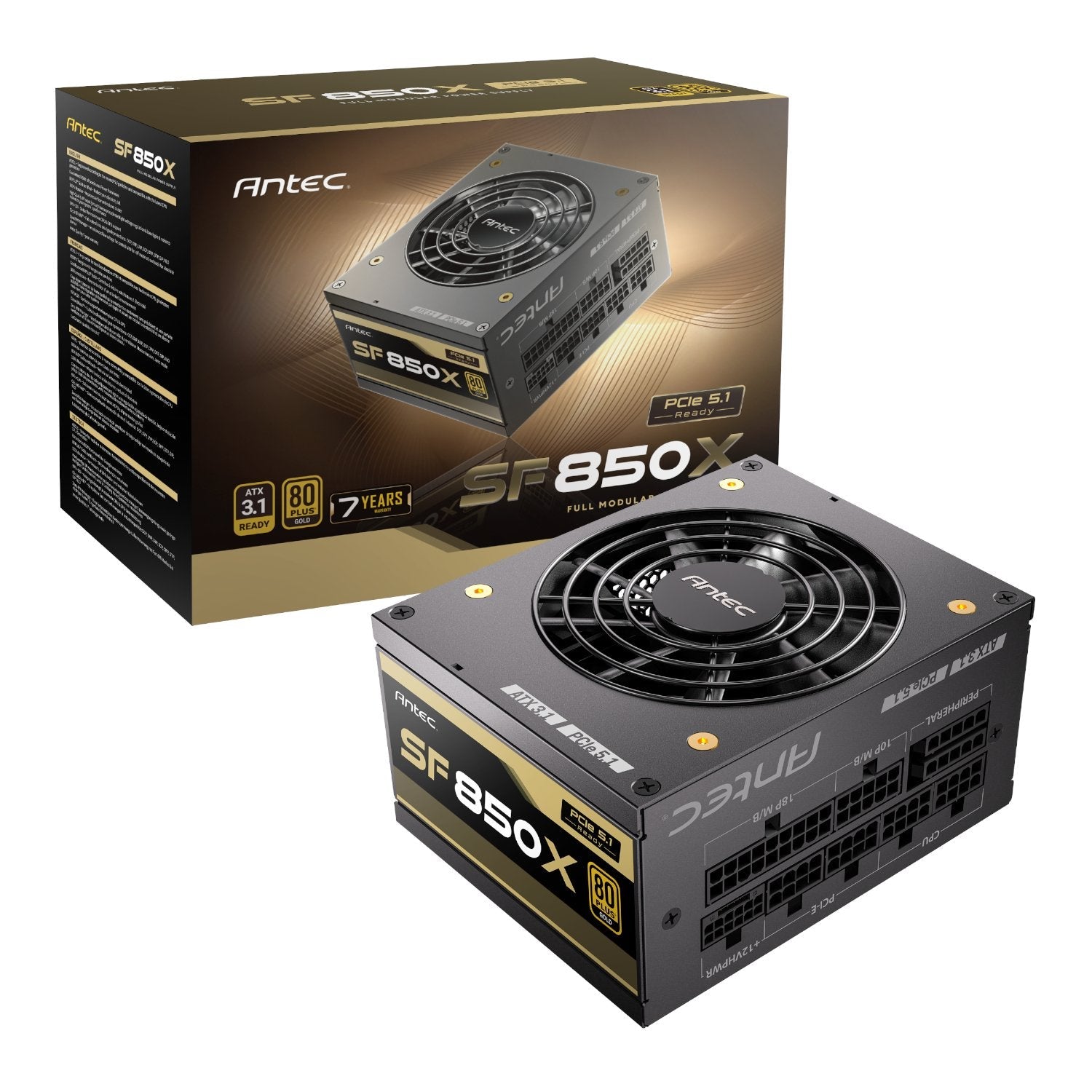 Antec SF850X 80PLUS Gold PCIe 5.1 ATX3.1 Modular Power Supply | dynacor.co.za