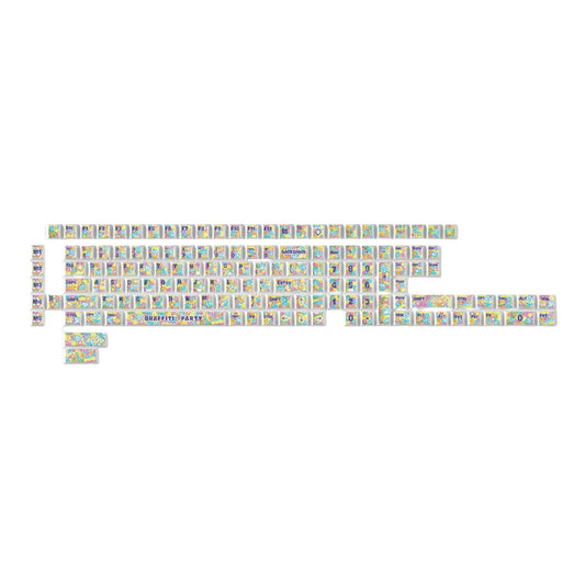 Keychron Graffiti Party – Cherry Profile Dye-Sub PBT Full Keycap Set (140 Keys, MX-Compatible) | dynacor.co.za