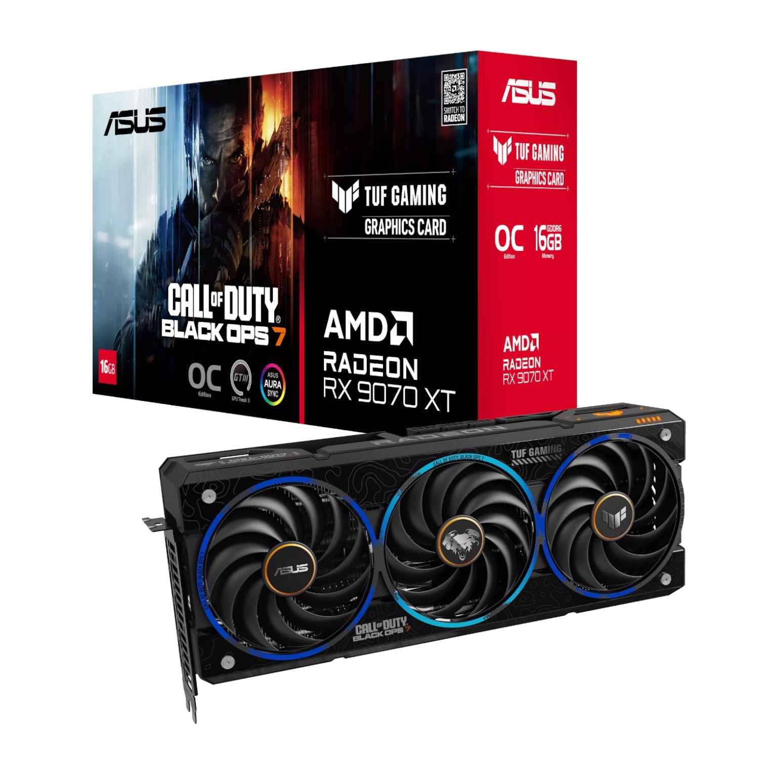 ASUS TUF Gaming Radeon™ RX 9070 XT 16GB GDDR6 COD BO7 Special Edition Graphics Card | dynacor.co.za