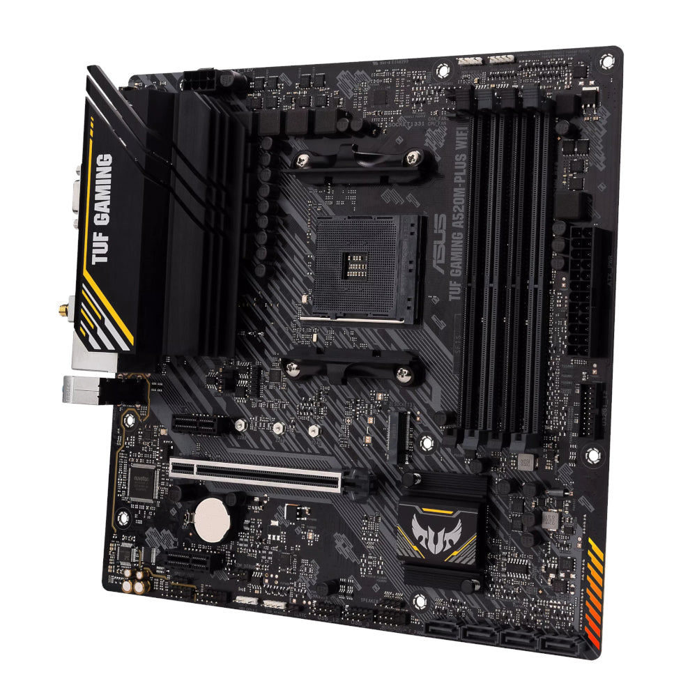 ASUS TUF Gaming A520M-PLUS WiFi AM4 M-ATX Gaming Motherboard | dynacor.co.za
