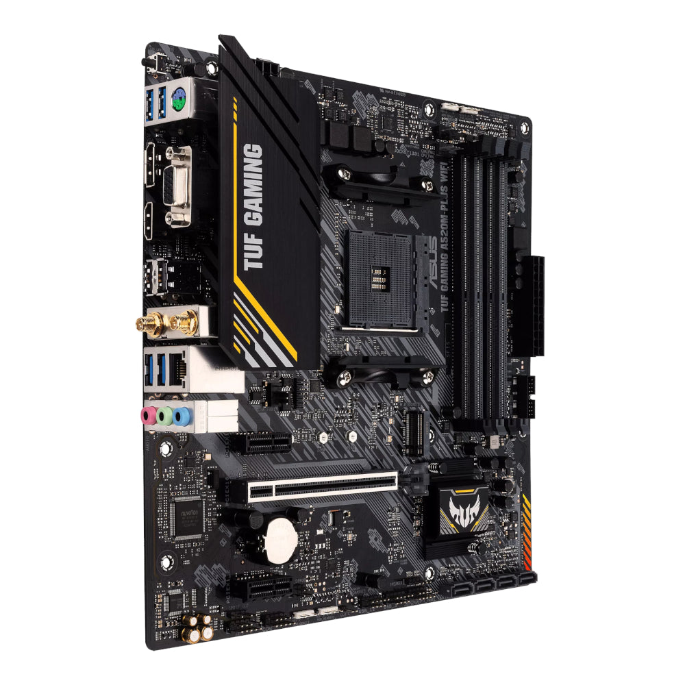 ASUS TUF Gaming A520M-PLUS WiFi AM4 M-ATX Gaming Motherboard | dynacor.co.za