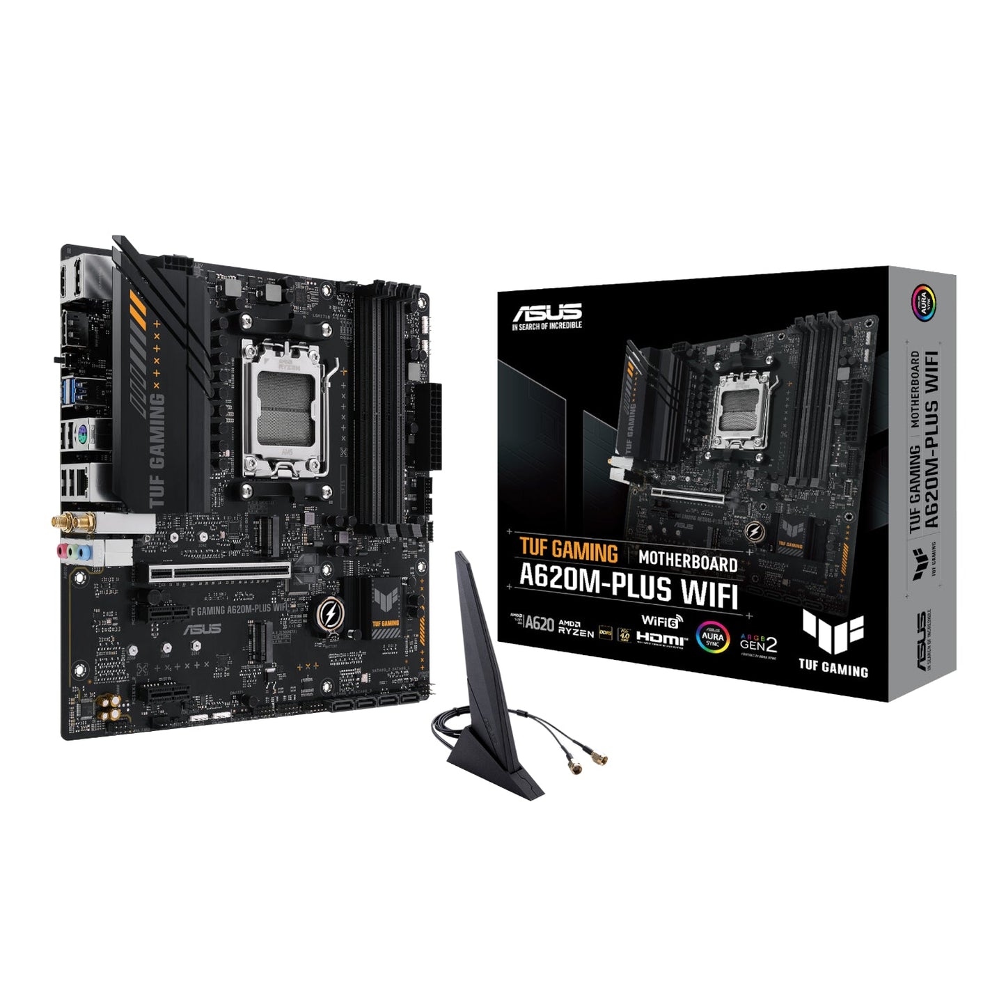 Asus TUF Gaming A620M-PLUS AM5 WIFI M-ATX Motherboard | dynacor.co.za