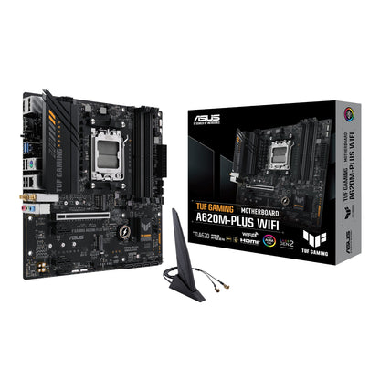 Asus TUF Gaming A620M-PLUS AM5 WIFI M-ATX Motherboard | dynacor.co.za