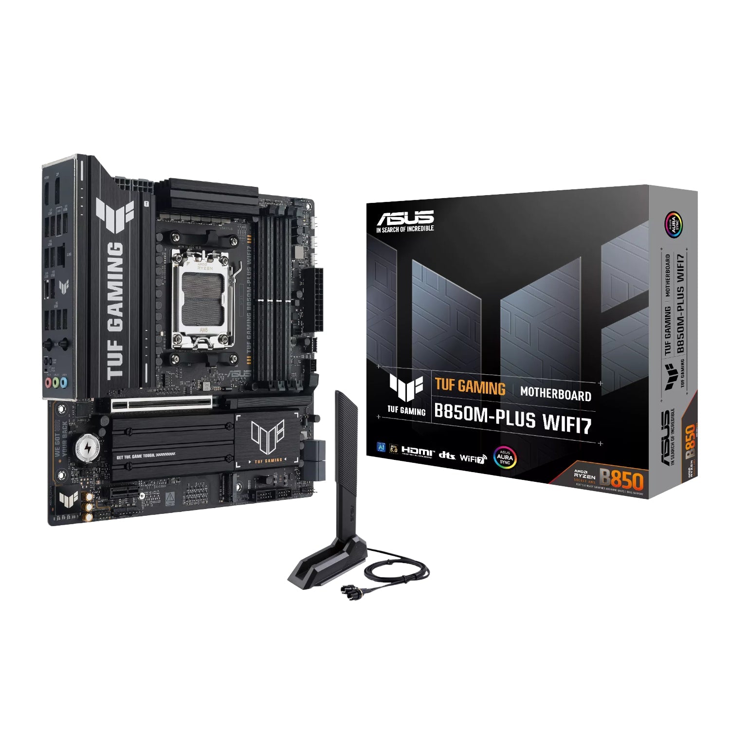ASUS TUF Gaming B850M-Plus WIFI AMD AM5 M-ATX Gaming Motherboard | dynacor.co.za